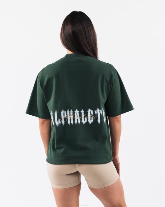 camiseta fantasma unisexo Alphalete 08R8179 ropa verde hiedra