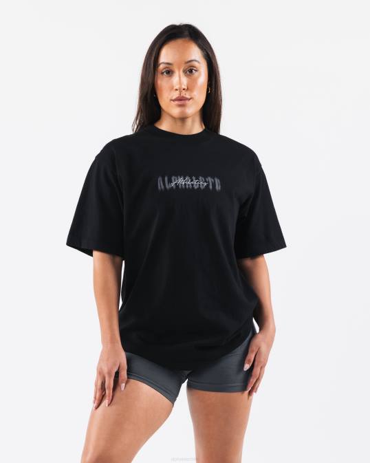 camiseta fantasma unisexo Alphalete 08R8180 ropa negro