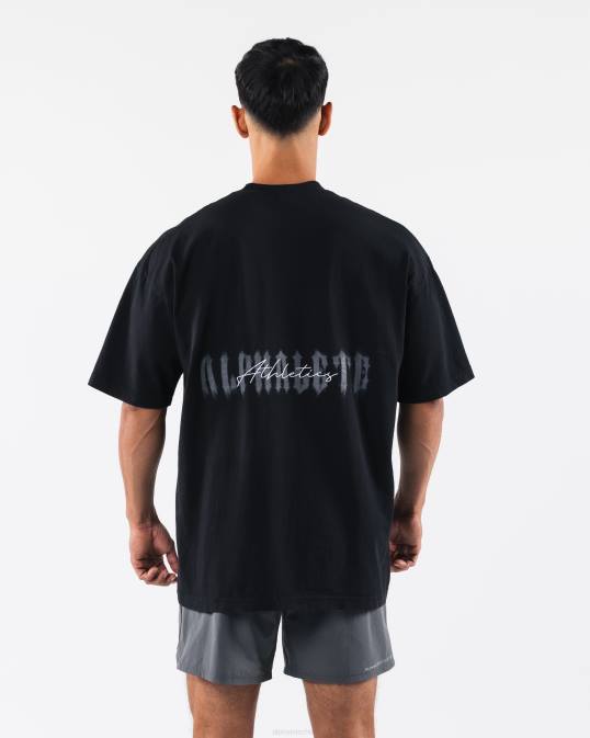 camiseta fantasma unisexo Alphalete 08R8180 ropa negro