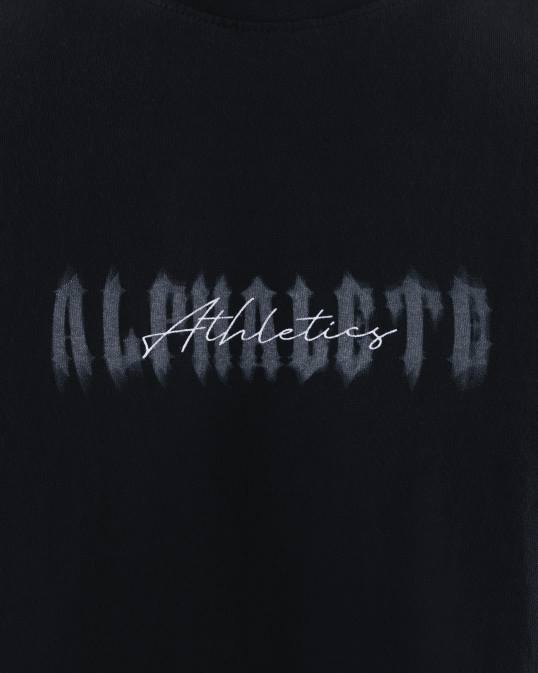 camiseta fantasma unisexo Alphalete 08R8180 ropa negro