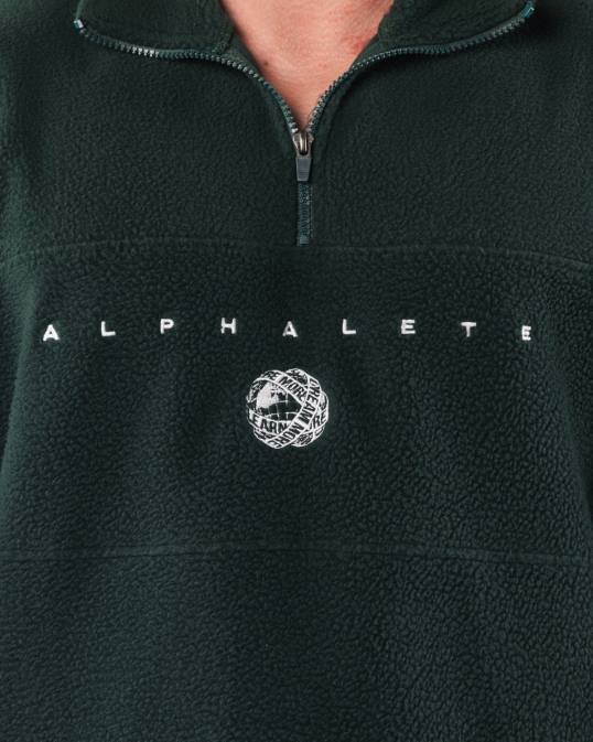 cremallera cuarto king unisexo Alphalete 08R8485 ropa verde perenne