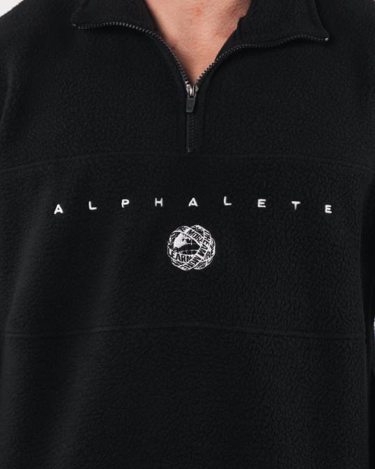 cremallera cuarto king unisexo Alphalete 08R8487 ropa negro